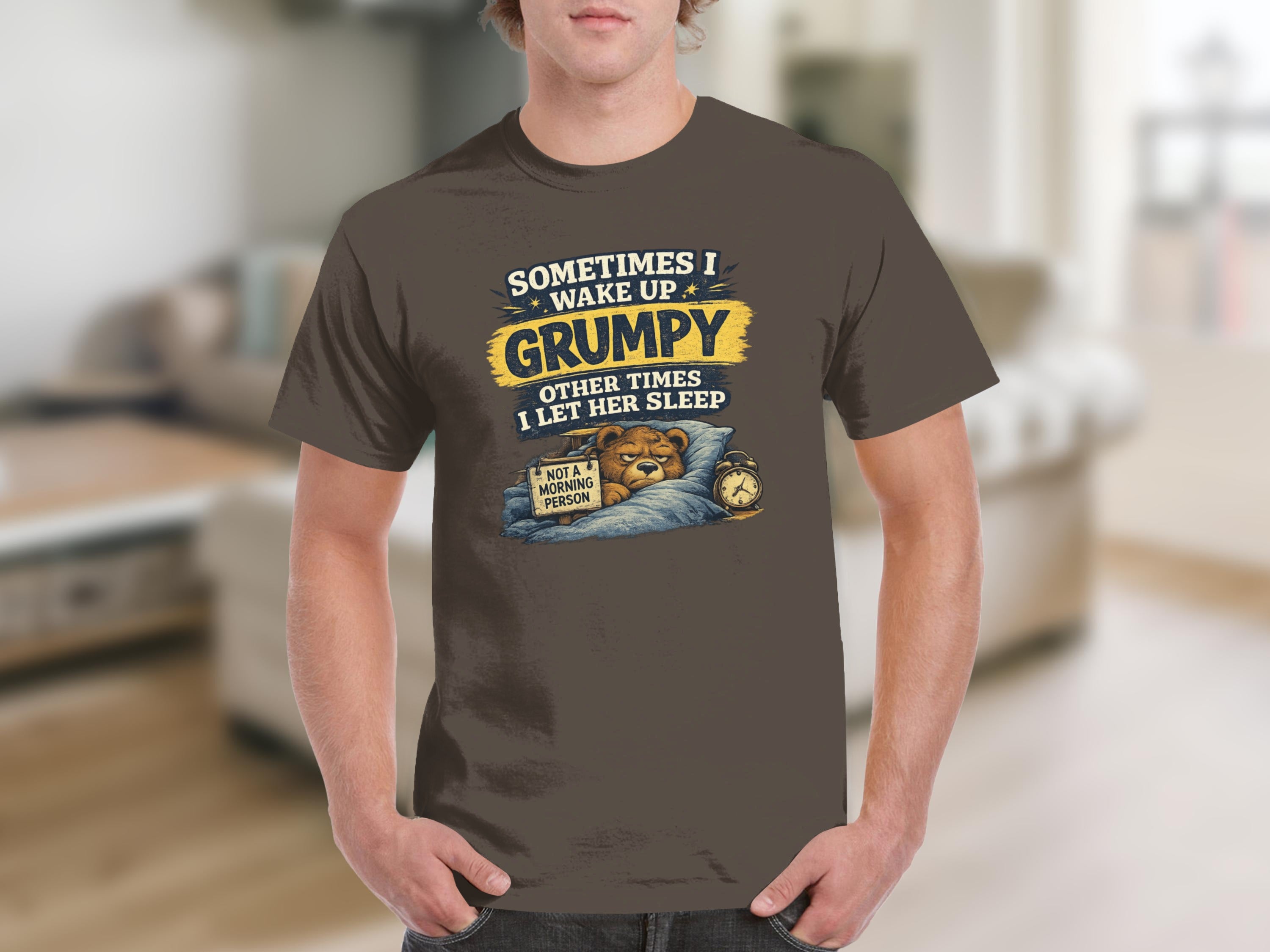 Grumpy Bear T-Shirt | Not A Morning Person Physical Item StupidShirts.com