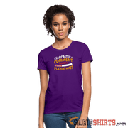Please Wait Sarcastic Comment Loading - Women's T-Shirt - purple