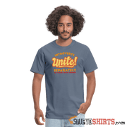 Introverts Unite Separately in Your Own Homes - Men's T-Shirt - denim