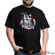 Purrzilla - Men's T-Shirt - black