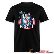 Purrzilla - Men's T-Shirt - black