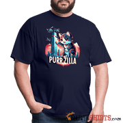 Purrzilla - Men's T-Shirt - navy