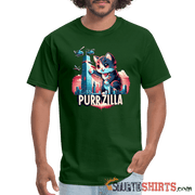 Purrzilla - Men's T-Shirt - forest green