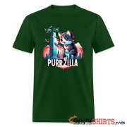 Purrzilla - Men's T-Shirt - forest green