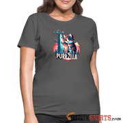 Purrzilla - Women's T-Shirt - charcoal