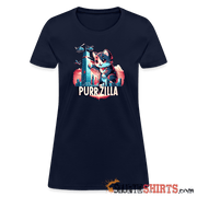 Purrzilla - Women's T-Shirt - navy
