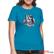 Purrzilla - Women's T-Shirt - turquoise