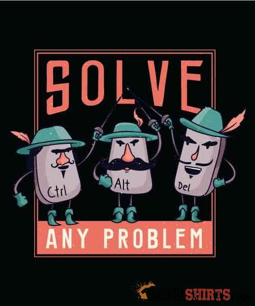 Solve Any Problem  Ctrl+Alt+Del - Men's T-Shirt - StupidShirts.com Men's T-Shirt StupidShirts.com