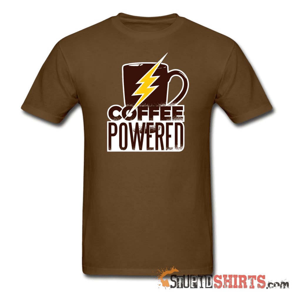 Powered by Coffee - Men's T-Shirt - StupidShirts.com Men's T-Shirt StupidShirts.com