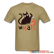 What? Cat with Knife - Men's T-Shirt - StupidShirts.com Men's T-Shirt StupidShirts.com