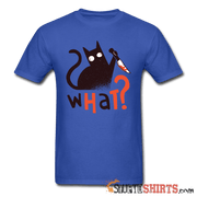 What? Cat with Knife - Men's T-Shirt - StupidShirts.com Men's T-Shirt StupidShirts.com