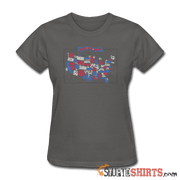 United States Of America Map - Women's T-Shirt - StupidShirts.com Women's T-Shirt StupidShirts.com