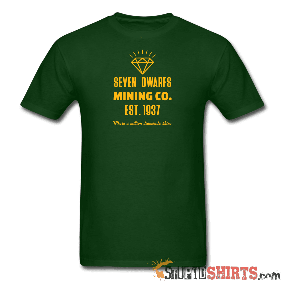 Seven Dwarfs Mining Men s T Shirt StupidShirts