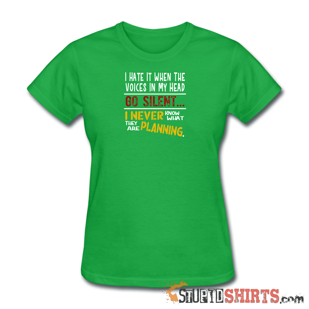 Voices Go Silent - Women's T-Shirt - StupidShirts.com Women's T-Shirt StupidShirts.com
