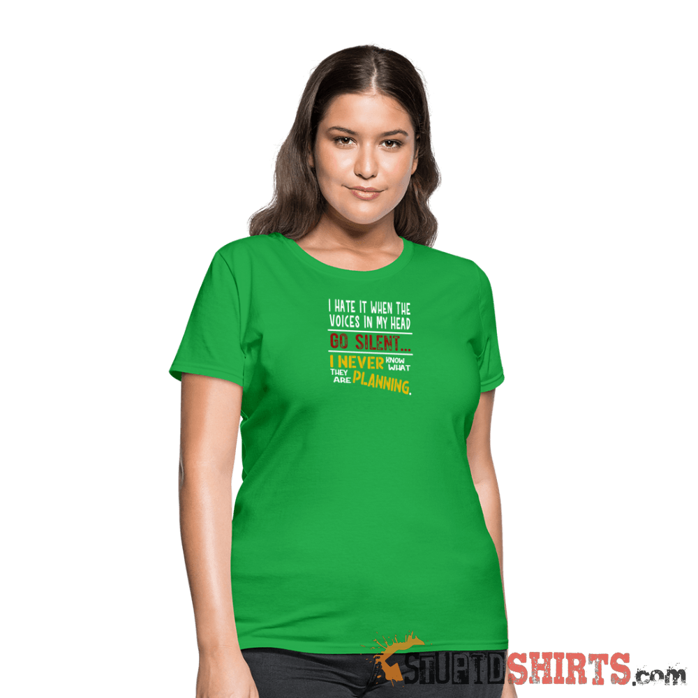 Voices Go Silent - Women's T-Shirt - StupidShirts.com Women's T-Shirt StupidShirts.com