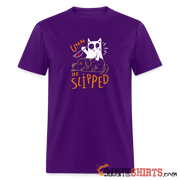 He Slipped - Men's T-Shirt - purple