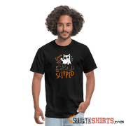 He Slipped - Men's T-Shirt - black