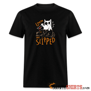 He Slipped - Men's T-Shirt - black