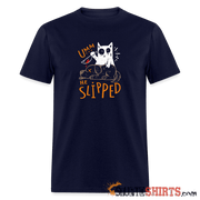 He Slipped - Men's T-Shirt - navy