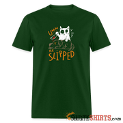 He Slipped - Men's T-Shirt - forest green