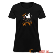 He Slipped - Women's T-Shirt - black