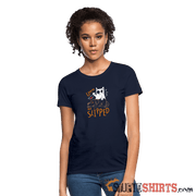 He Slipped - Women's T-Shirt - navy