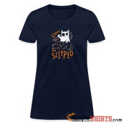 He Slipped - Women's T-Shirt - navy