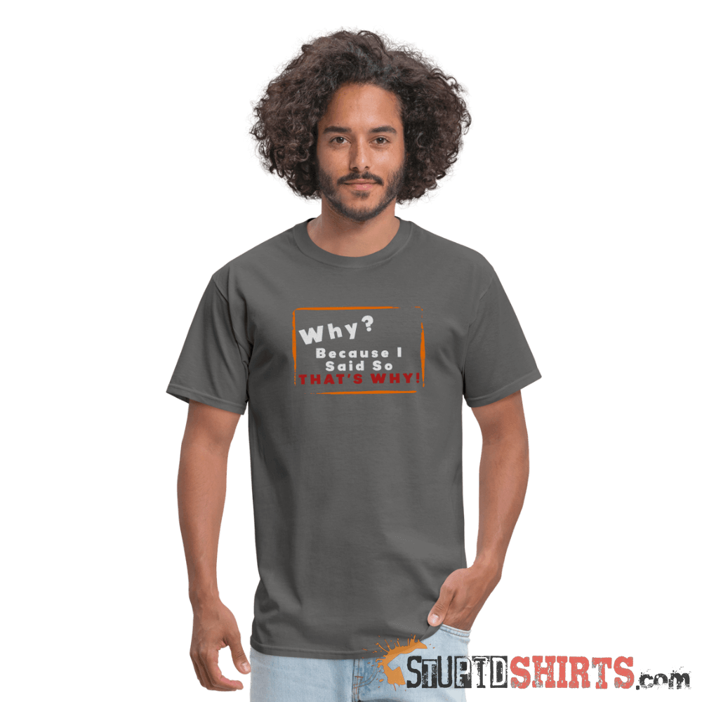 Why? Because I Said So That's Why! - Men's T-Shirt Men's T-Shirt StupidShirts.com